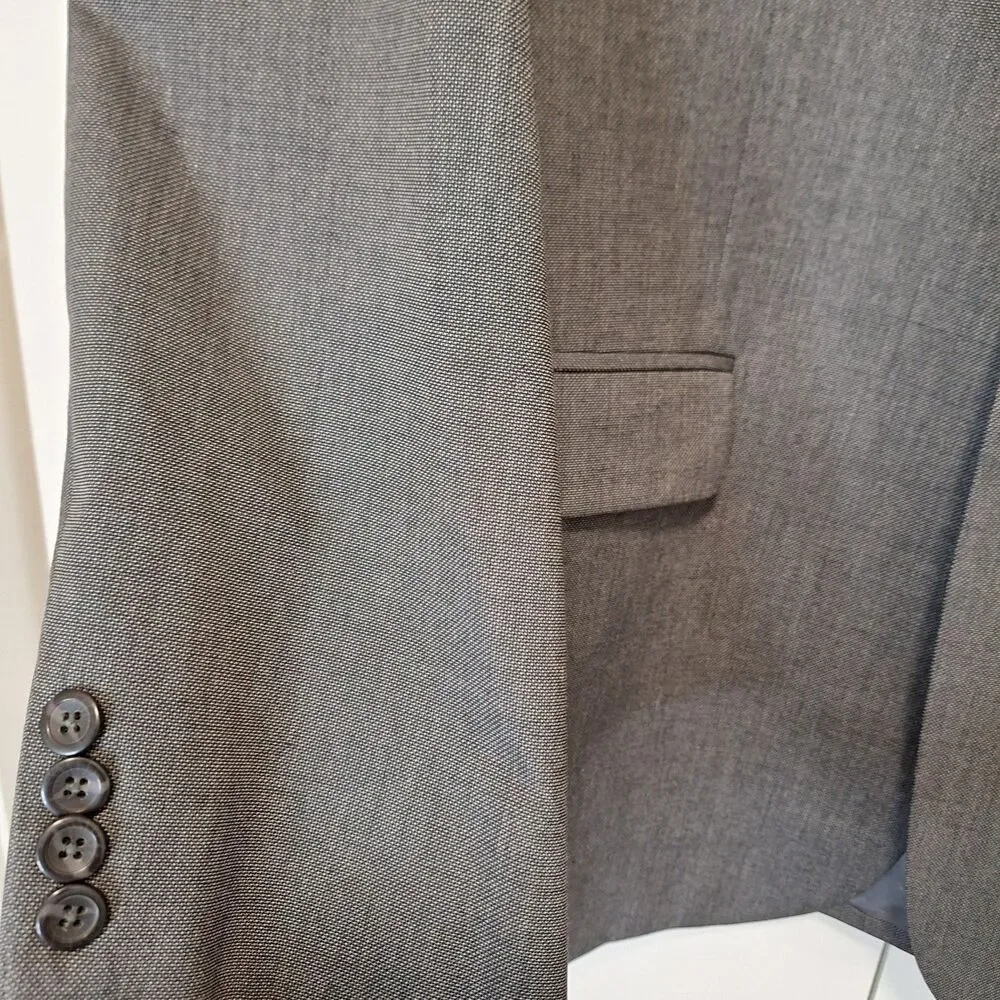 Geoffrey Beene Men's 44L Gray Modal Blend Suit Jacket Blazer Sport Coat